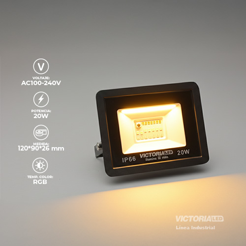 VICTORIA LED REFLECTOR RGB 100-240V FP0.5