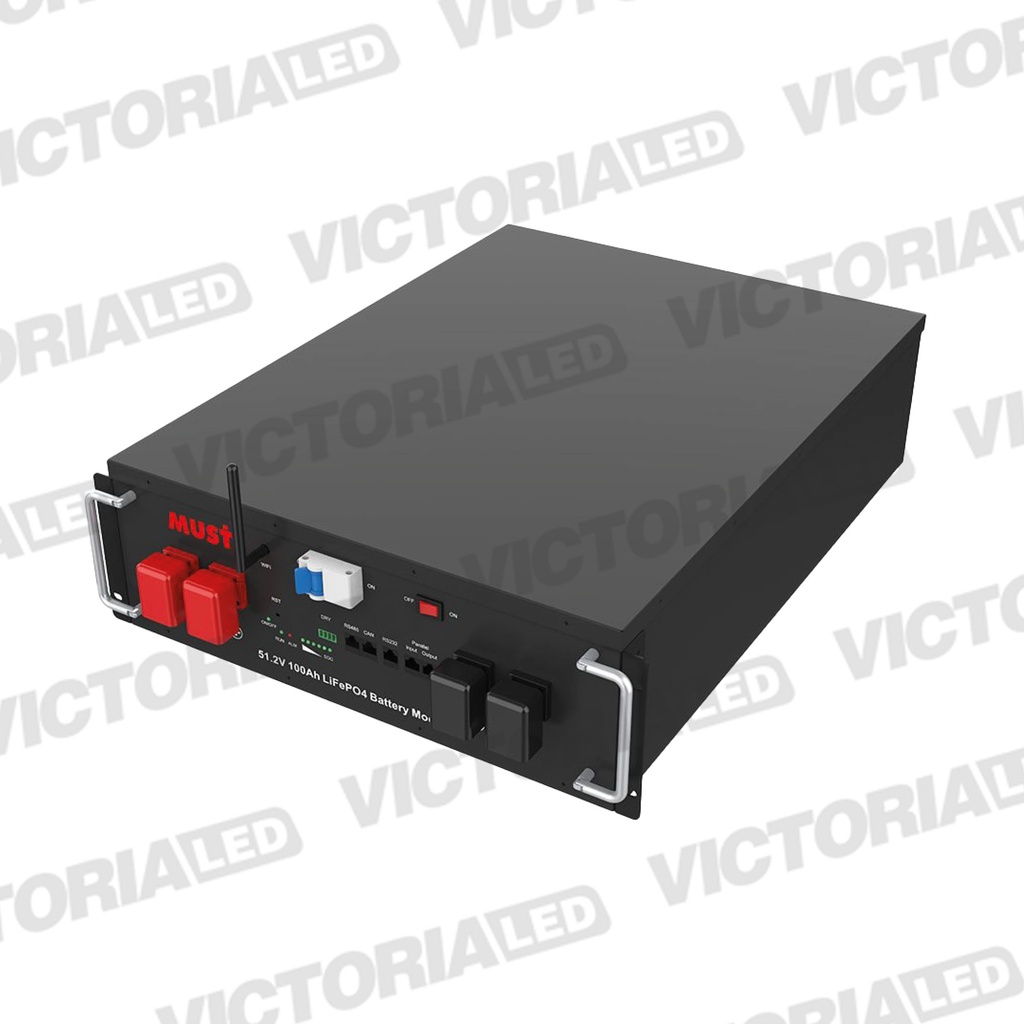 SOLAR BATERIA LITIO RACK 51.2V100AH MUST