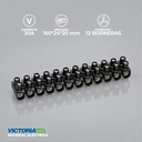 BORNERA 12 POLOS 30A NEGRO PE