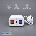 ADAPTADOR DE CARGA USB Y TIPO C