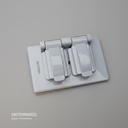 PLACA FRONTAL CUBIERTA IMPERMEABLE GRIS