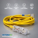 CABLE DE EXTENSIÓN 5 METROS 3 SALIDAS
