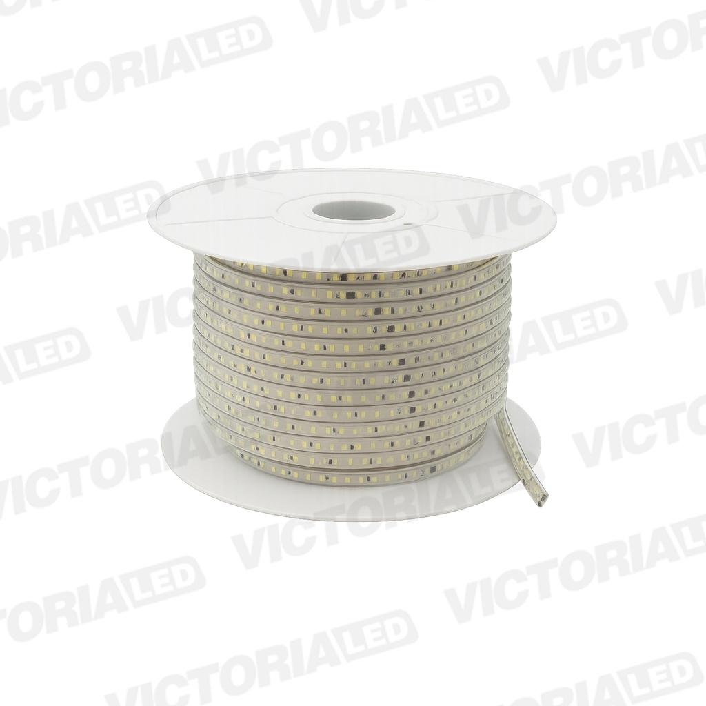 CINTA LED 100MT CON RECUBRIMIENTO PLASTICO 110V IP66 3000K