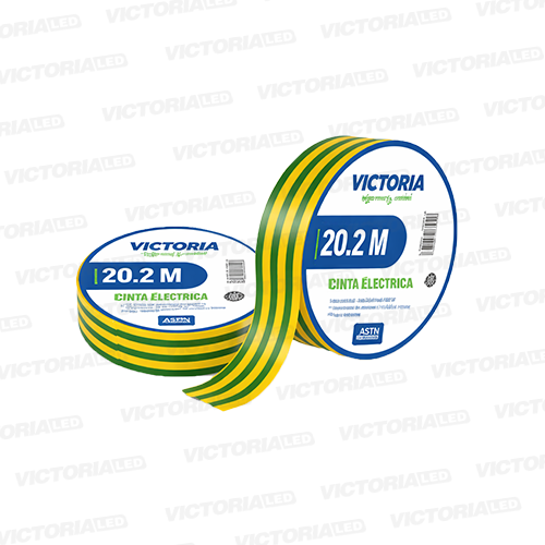 [CEVAM-20.2M] CINTA ELECTRICA VERDE AMARILLO 0.13X19X20.2M FUEGO RETARDANTE 200U