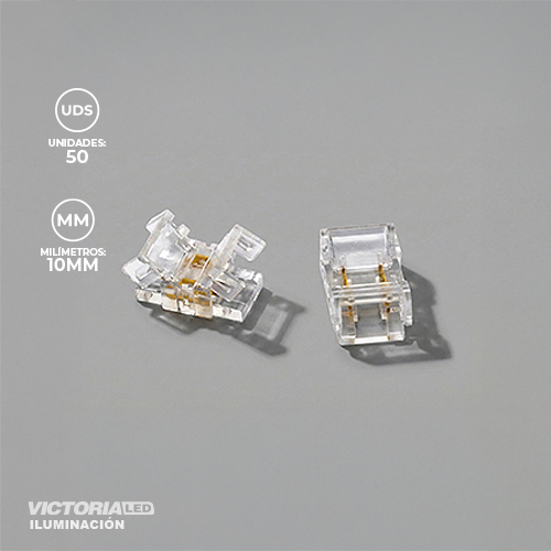 [C2-110V 8MM 100PZAS] CONECTOR CINTA LED 110V 8MM LINEAL 100PZAS