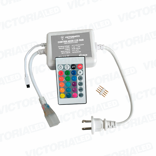 [CMG-5050CR RGB 10MM] CONTROLADOR MANGUERA LED 5050 RGB 10MM + CONTROL
