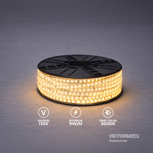 [E-CL100M 3K] EVA CINTA LED ROLLO 100M AC110V 2835 IP20 120L 3000K