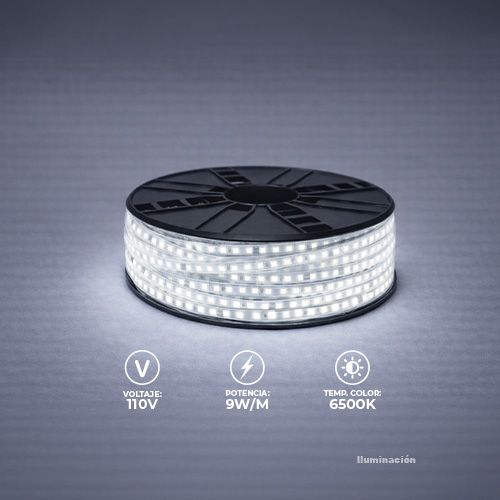 [E-CL100M 6K] EVA CINTA LED ROLLO 100M AC110V 2835 IP20 120L 6500K