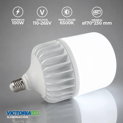 [EF-100W] FOCO LED EVA 100W 85-265V 6500K 20U/C