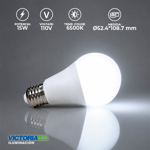 [EF-15W] FOCO LED EVA 15W 110V 6500K 100U/C