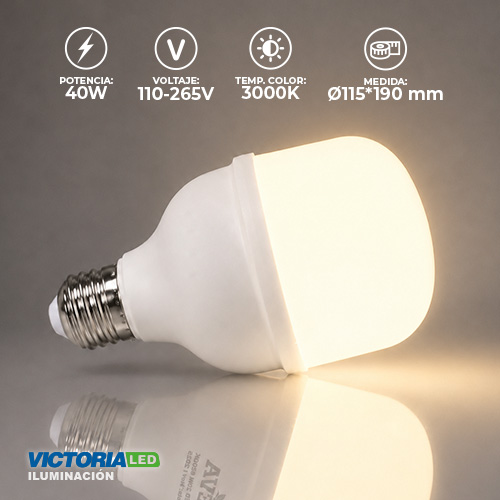 [EF-40W 3K] FOCO LED EVA 40W 85-265V 3000K 20U/C