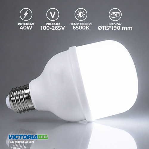 [EF-40W] FOCO LED EVA 40W 85-265V 6500K 40U/C