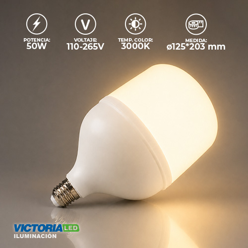 [EF-50W 3K] FOCO LED EVA 50W 85-265V 3000K 30U/C