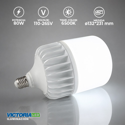 [EF-80W] FOCO LED EVA 80W 85-265V 6500K 20U/C