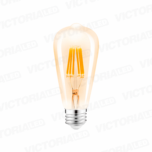 [ZM-11] FOCO LED DECORATIVO VINTAGE 8W E27 110V AMBAR 100U/C