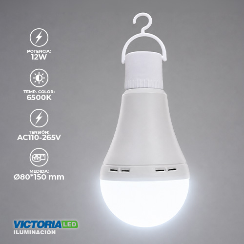 [VL-FE12W] FOCO LED EMERGENCIA 12W 6500K 100U/C