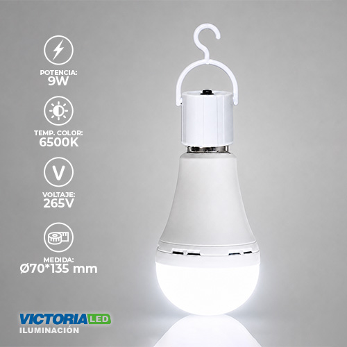[EFE-9W] FOCO LED EMERGENCIA 9W 6500K 100U/C