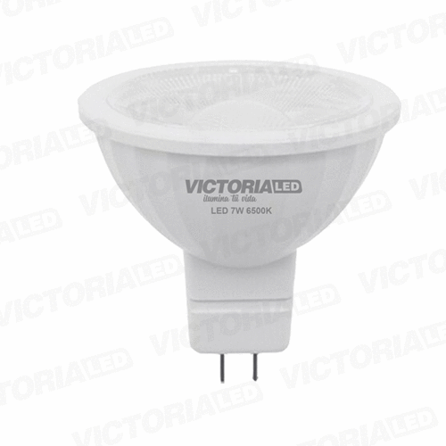 [MR16-6K] FOCO LED MR16 GU5.3 7W 110V 6500K 100U/C