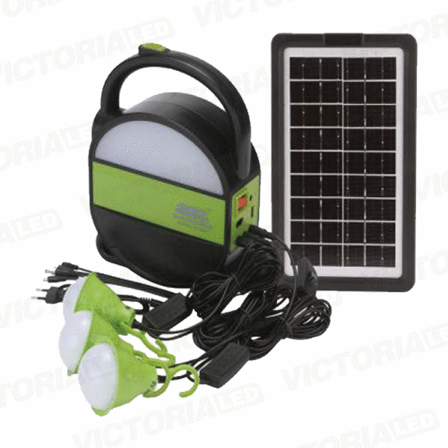 [DT-9017] KIT SOLAR PORTATIL LINTERNA/3FOCOS3W/USB