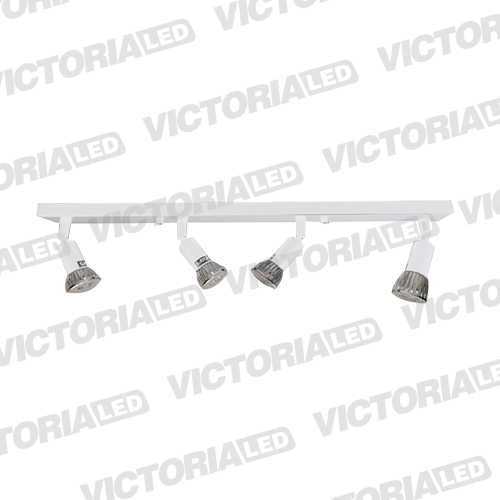 [LC-1511-BL] LAMPARA DECORATIVA 4*GU10 METAL BLANCO