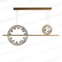 LAMPARA DECORATIVA DE TECHO LED ACRILICO DORADO