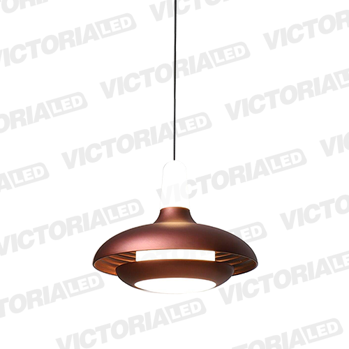 [P002 BROWN] LAMPARA DECORATIVA LED 12W 3000K ALUMINIO BROWN