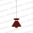 LAMPARA DECORATIVA LED 12W 3000K ALUMINIO BROWN