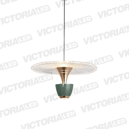 [P893300 GREEN] LAMPARA DECORATIVA LED 12W 3000K ALUMINIO GREEN