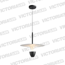 LAMPARA DECORATIVA LED 12W 3000K ALUMINIO MATTE