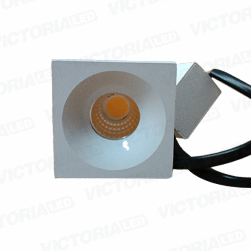 [SL3WC 3K] OJO DE BUEY 3W 3500K CUADRADO BLANCO 100U/C