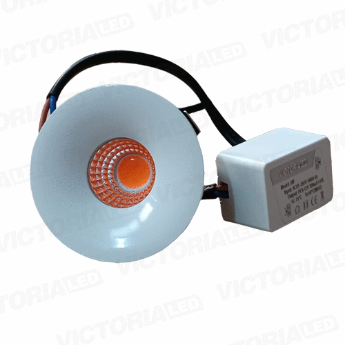 [SL3WR FUCSIA] OJO DE BUEY 3W FUCSIA REDONDO BLANCO 200U/C