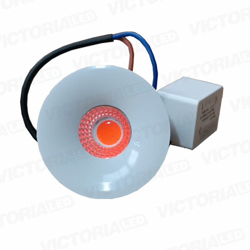 [SL3WR RED] OJO DE BUEY 3W ROJO REDONDO BLANCO 200U/C