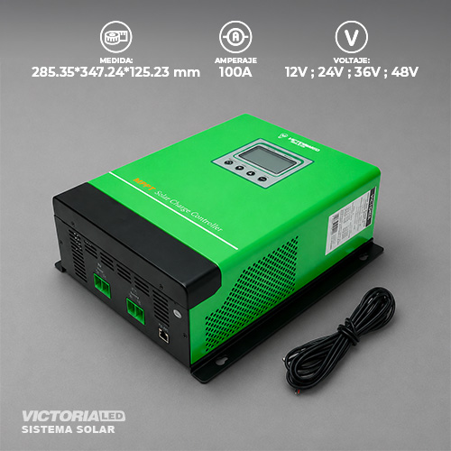 [MPK2-100] SOLAR CONTROLADOR 1C/U - 12V/24V/36/48V-100A