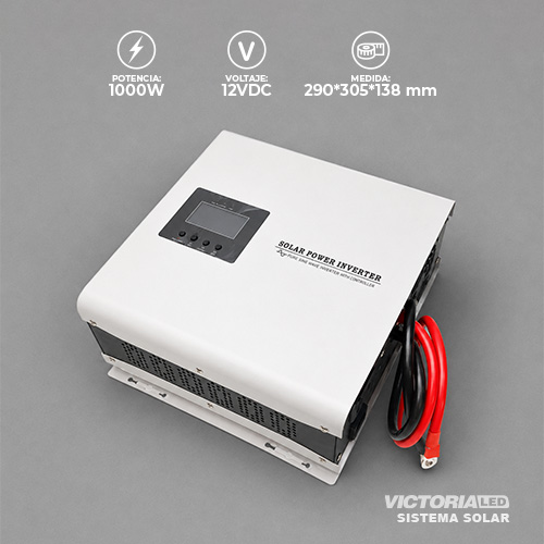[1000W/12V] SOLAR INVERSOR 1000W/12V ONDA PURA / UPS