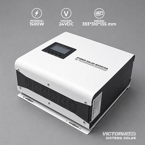 [1500W/24V] SOLAR INVERSOR 1500W/24V ONDA PURA MPPT40A HIBRIDO