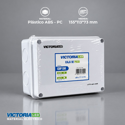 [CDP150] VICTORIA LED CAJA DE PASO 150X110X70MM 60U/C