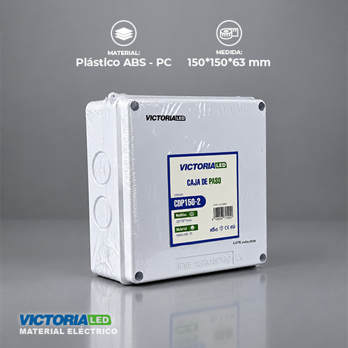 [CDP150-2] VICTORIA LED CAJA DE PASO 150X150X70MM 60U/C