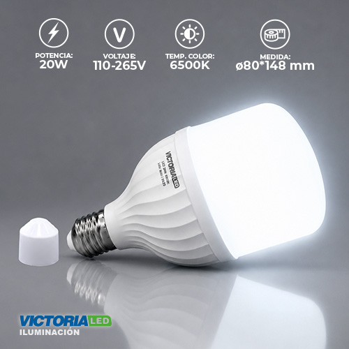 [LV-130 20W] FOCO LED VICTORIA 20W 100-260V 6500K 100U/C