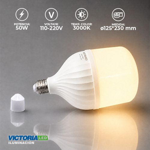 [LV-130 50W 3K] FOCO LED VICTORIA 50W 100-260V 3000K 30U/C