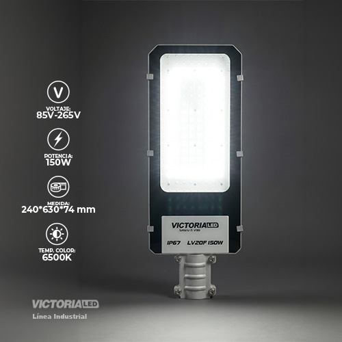[LV20F 150W] VICTORIA LED LAMPARA DE POSTE 6500K BASE FIJA