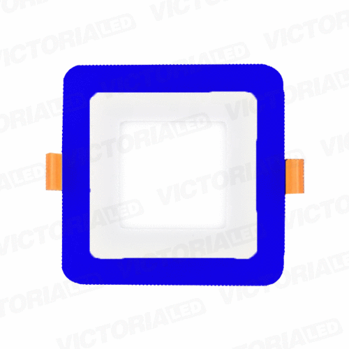 [LV-206ECA 6+3] VICTORIA LED PANEL EMP CUA 6W+3W AZUL 60U/C