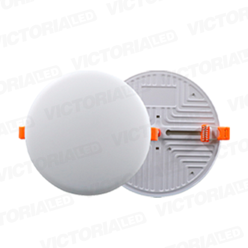 [LV-112 18W 3000K] VICTORIA LED PANEL SIN BORDE 18W EMPOTRABLE REDONDO 60U/C
