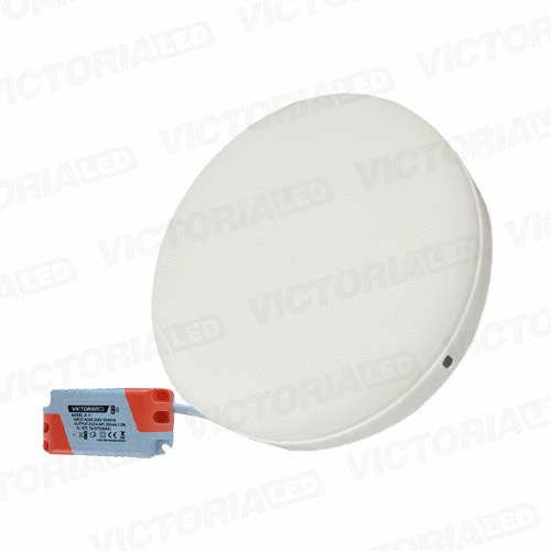 [LV-212 18W 6500K] VICTORIA LED PANEL SIN BORDE 18W SOBREPUESTO REDONDO 40U/C