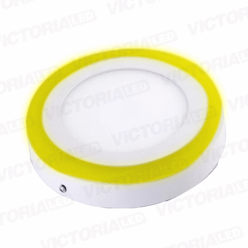 [LV-206SRY 6+3] VICTORIA LED PANEL SOB RED 6W+3W AMARILLO 60U/C