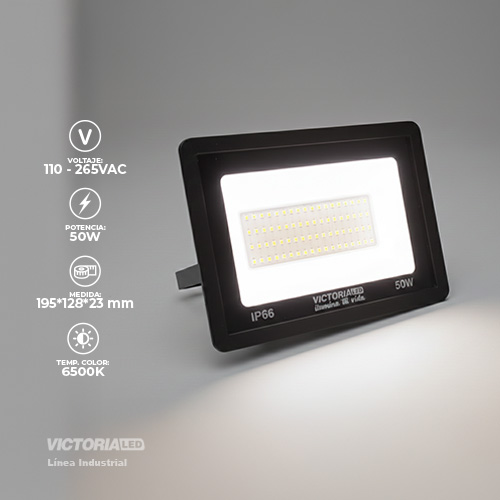 [VLY-50W 6500K] VICTORIA LED REFLECTOR 6500K 100-240V IP66 20U/C