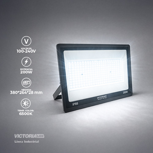 [VLY-200W 6500K] VICTORIA LED REFLECTOR 6500K 100-240V IP66 5U/C