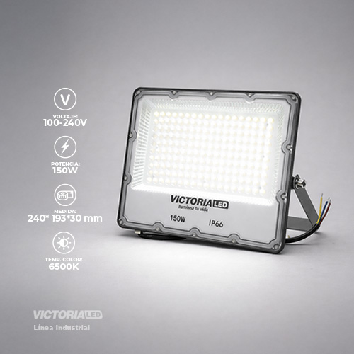 [VLRP-150W] VICTORIA LED REFLECTOR PANAL 6500K 100-240V IP66 20/U