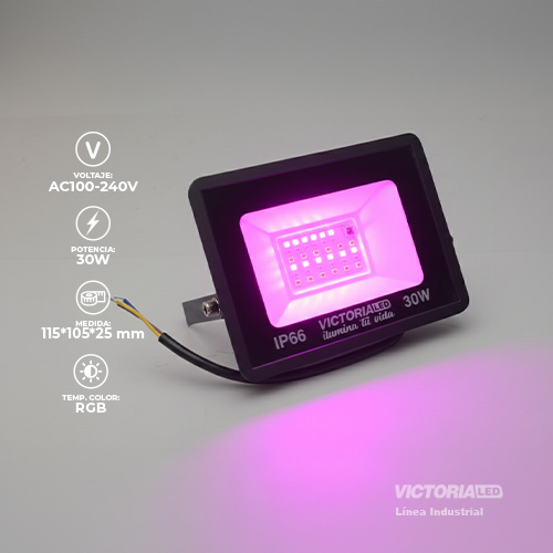 [VL-RGB30W] VICTORIA LED REFLECTOR RGB 100-240V FP0.5