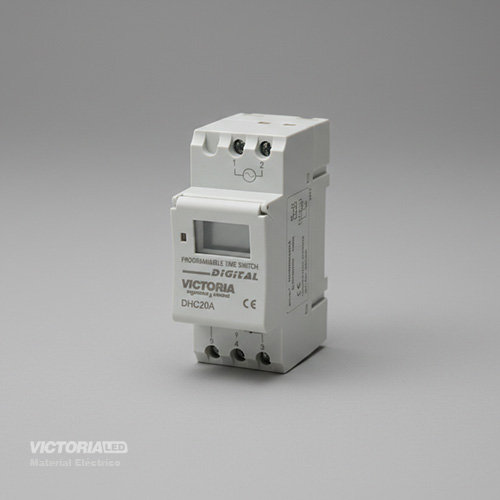 [DHC20A] VICTORIA LED TIMER 100-240V AC 20A BLANCO 100U/C