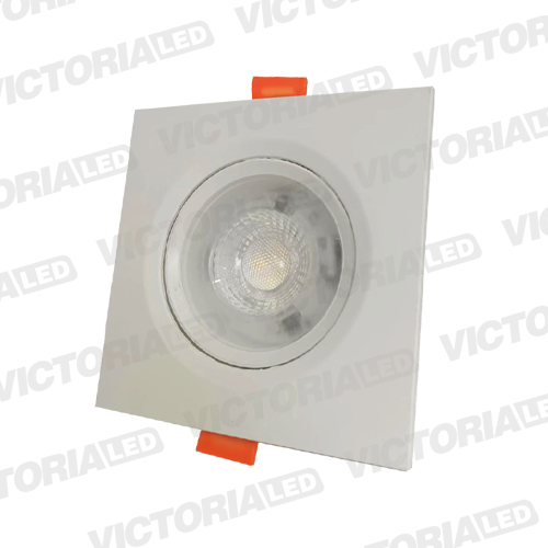 [VL-SCB7W 6K] OJO DE BUEY 7W 6000K CUADRADO BLANCO 100U/C